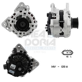 Alternateur MEAT & DORIA 55101383G pour OPEL AGILA 1.6 - 110cv