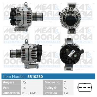 Alternateur MEAT & DORIA OEM 4098414