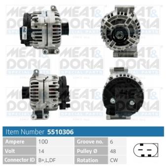 Alternateur MEAT & DORIA OEM 7523897