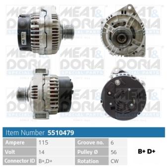 Alternateur MEAT & DORIA OEM A0101540502