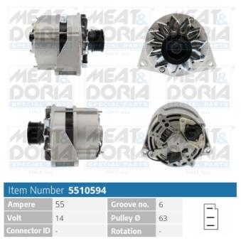Alternateur MEAT & DORIA OEM 0081548902 Alternateur MEAT & DORIA OEM 0081548902
