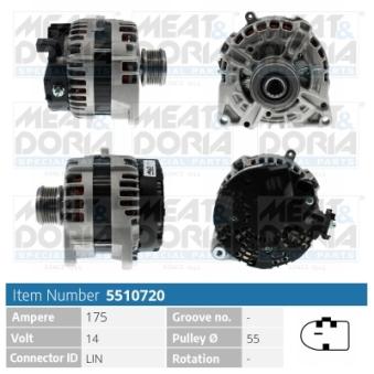 Alternateur MEAT & DORIA OEM A0009063822