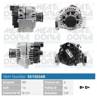 Alternateur MEAT & DORIA OEM 51787209