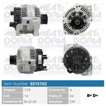 Alternateur MEAT & DORIA OEM 98490186