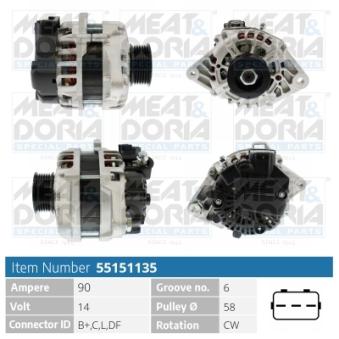 Alternateur MEAT & DORIA OEM 373002B510