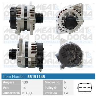 Alternateur MEAT & DORIA OEM 373002B960