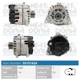 Alternateur MEAT & DORIA OEM 5802407298