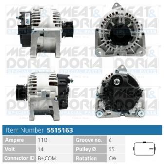 Alternateur MEAT & DORIA OEM 8200588648