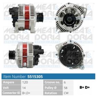 Alternateur MEAT & DORIA OEM 500362607
