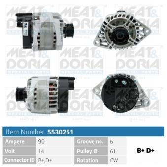 Alternateur MEAT & DORIA OEM 51859642