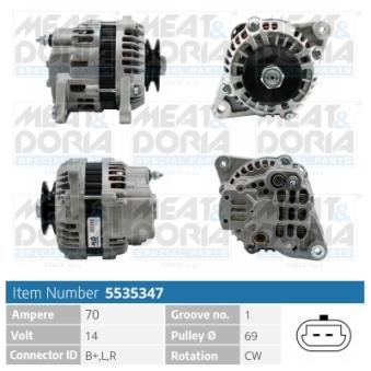 Alternateur MEAT & DORIA OEM 96314258