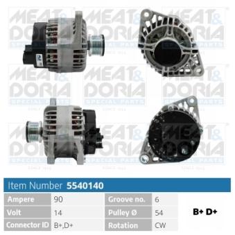 Alternateur MEAT & DORIA OEM 51859058