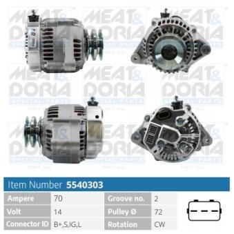 Alternateur MEAT & DORIA OEM 2706067070