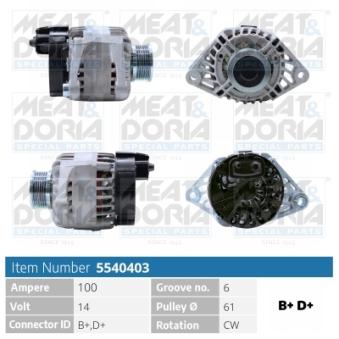 Alternateur MEAT & DORIA OEM 60816557