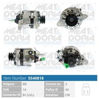 Alternateur MEAT & DORIA OEM 2706054100
