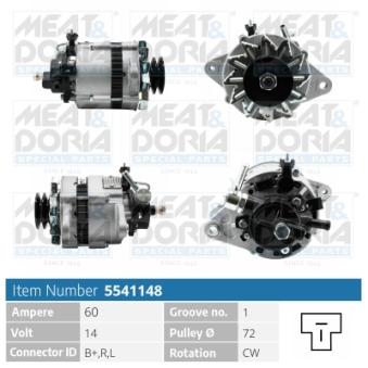 Alternateur MEAT & DORIA OEM 0K74018300B