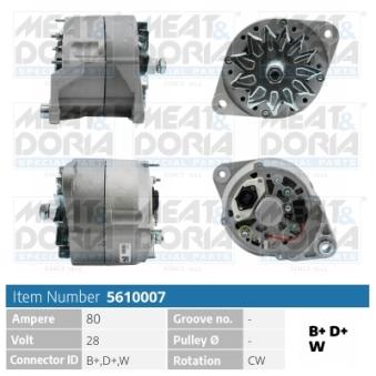 Alternateur MEAT & DORIA OEM 8144401
