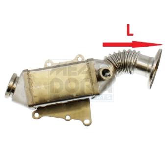 Radiateur, réaspiration des gaz d'échappement MEAT & DORIA OEM 552630300