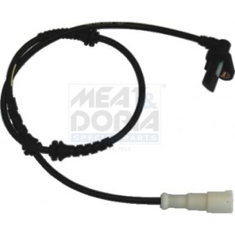 Capteur, vitesse de roue arrière gauche MEAT & DORIA OEM 8200254681