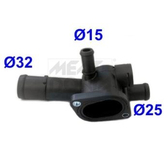 Bride de liquide de refroidissement MEAT & DORIA OEM 038121133 Bride de liquide de refroidissement MEAT & DORIA OEM 038121133