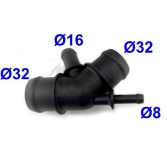 Bride de liquide de refroidissement MEAT & DORIA OEM 1J0121087C