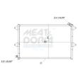 MEAT & DORIA 991133 - Condenseur, climatisation