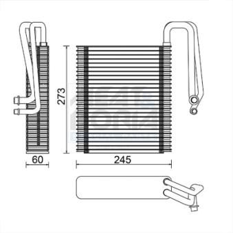 Évaporateur climatisation MEAT & DORIA [997015]