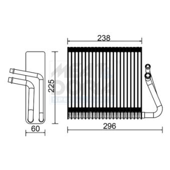 Évaporateur climatisation MEAT & DORIA [997016]