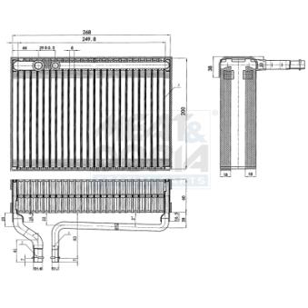 Évaporateur climatisation MEAT & DORIA [997025]