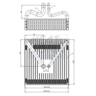 Évaporateur climatisation MEAT & DORIA [997029]