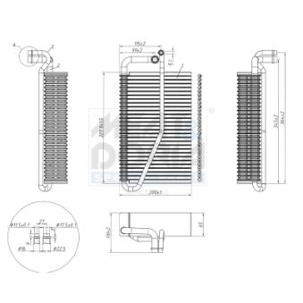 Évaporateur climatisation MEAT & DORIA [997044]