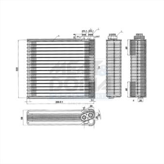 Évaporateur climatisation MEAT & DORIA [997055]