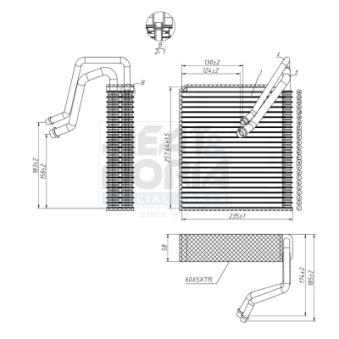 Évaporateur climatisation MEAT & DORIA 997098 pour VOLVO S80 2.5 T - 231cv