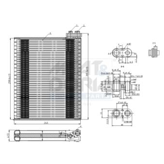 Évaporateur climatisation MEAT & DORIA 997103 pour LAND ROVER DISCOVERY 3.0 TD 4x4 - 211cv