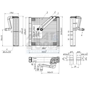 Évaporateur climatisation MEAT & DORIA 997109 pour OPEL ASTRA 1.6 - 110cv
