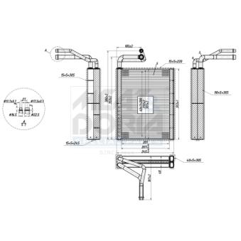 Évaporateur climatisation MEAT & DORIA [997148]