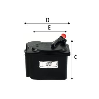 Filtre à carburant VALEO [587501]