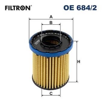 Filtre à huile FILTRON OE 684/2 pour OPEL ASTRA 1.5 CRDI - 105cv