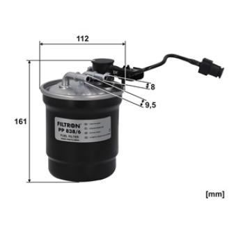 Filtre à carburant FILTRON [PP 838/6]