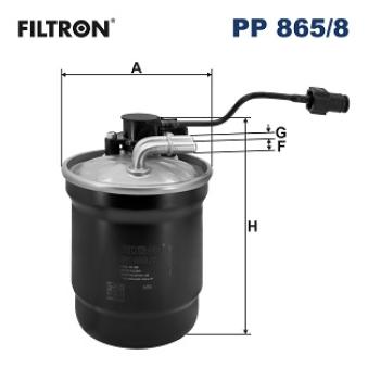 Filtre à carburant FILTRON PP 865/8 pour FORD PUMA 1.5 EcoBlue - 120cv