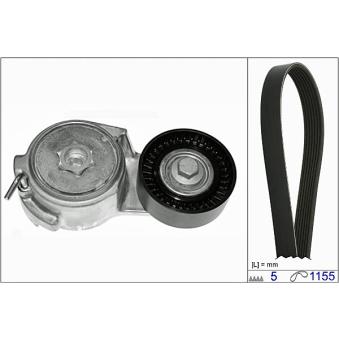 Jeu de courroies trapézoïdales à nervures HEPU OEM 46818260