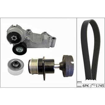 Jeu de courroies trapézoïdales à nervures HEPU 20-1854 pour CADILLAC BLS 1.8 TDCi - 110cv