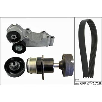 Jeu de courroies trapézoïdales à nervures HEPU 20-1855 pour CADILLAC BLS 1.8 TDCi - 110cv