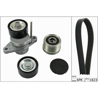 Jeu de courroies trapézoïdales à nervures HEPU OEM 119238248R