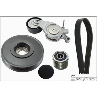 Jeu de courroies trapézoïdales à nervures HEPU OEM 5705AS