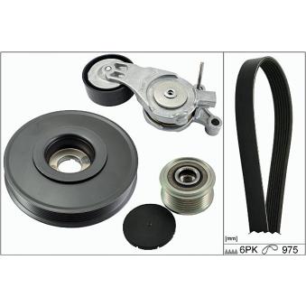 Jeu de courroies trapézoïdales à nervures HEPU OEM 5705AS