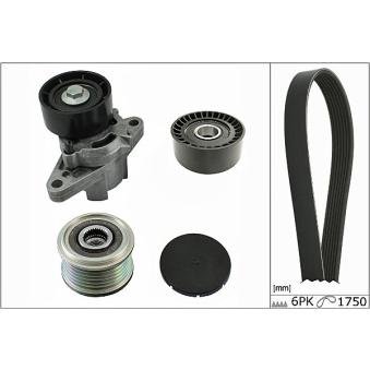 Jeu de courroies trapézoïdales à nervures HEPU OEM 7711368381