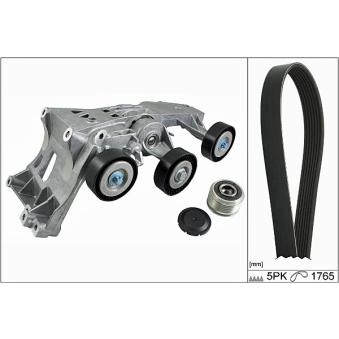 Jeu de courroies trapézoïdales à nervures HEPU OEM 2661540902