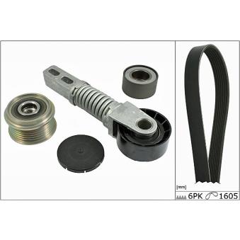 Jeu de courroies trapézoïdales à nervures HEPU [20-1873]