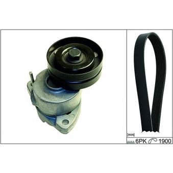 Jeu de courroies trapézoïdales à nervures HEPU 20-1891